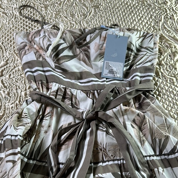 ANTONIO MELANI Tan Brown Ruffled Sundress - Picture 9 of 9